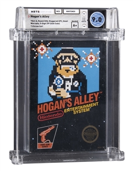 1985 NES Nintendo (USA) "Hogans Alley" Round SOQ Rev A (Mid Production) Sealed Video Game - WATA 9.0/A+